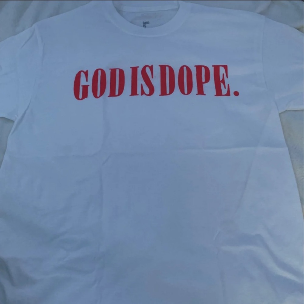 God is dope nirvana crewneck tee